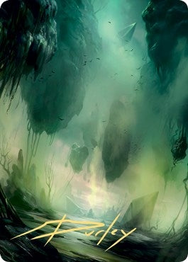 Image for Swamp Art Card (13/81) (Gold-Stamped Signature) (13) [Zendikar Rising] - Magic: The Gathering