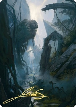 Image for Swamp Art Card (14/81) (Gold-Stamped Signature) (14) [Zendikar Rising] - Magic: The Gathering