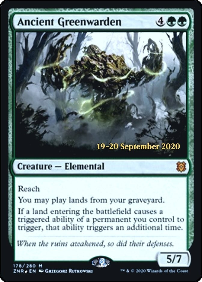 Image for Ancient Greenwarden (178) [Prerelease Cards] - Magic: The Gathering