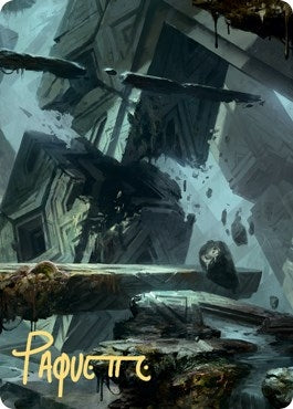 Image for Swamp Art Card (15/81) (Gold-Stamped Signature) (15) [Zendikar Rising] - Magic: The Gathering