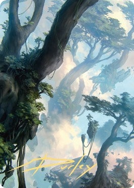 Image for Forest Art Card (19/81) (Gold-Stamped Signature) (19) [Zendikar Rising] - Magic: The Gathering