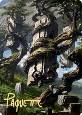 Image for Forest Art Card (20/81) (Gold-Stamped Signature) (20) [Zendikar Rising] - Magic: The Gathering