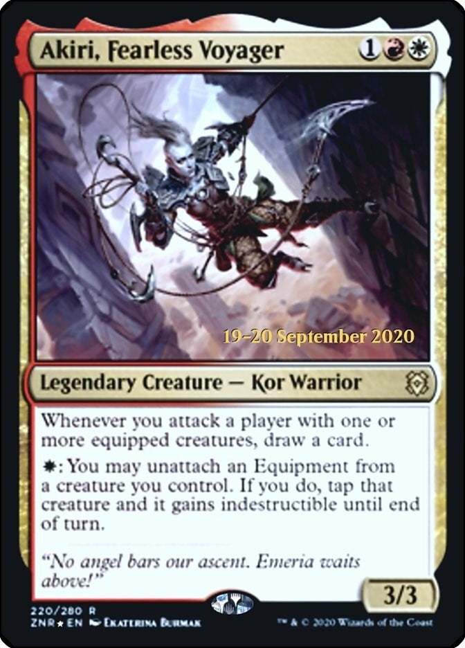 Image for Akiri, Fearless Voyager (220) [Prerelease Cards] - Magic: The Gathering
