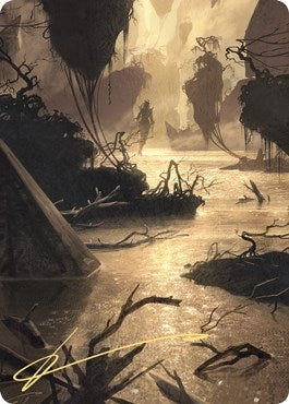 Image for Murkwater Pathway Art Card (Gold-Stamped Signature) (26) [Zendikar Rising] - Magic: The Gathering