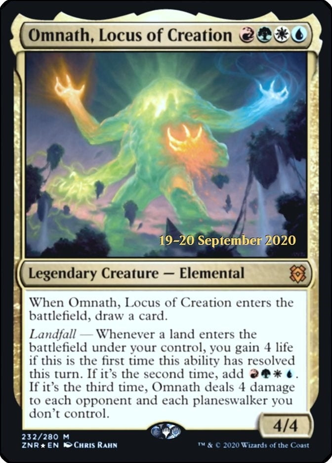 Image for Omnath, Locus of Creation (232) [Prerelease Cards] - Magic: The Gathering