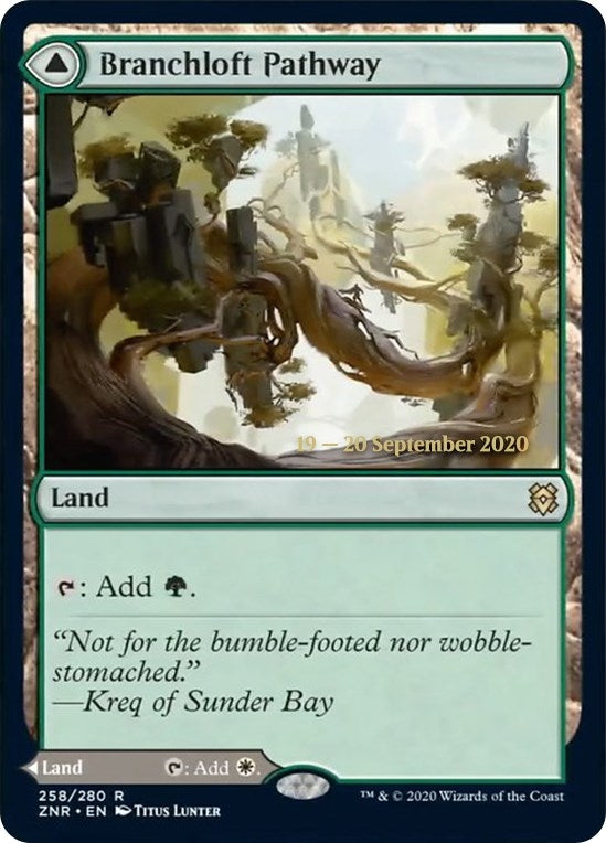 Image for Branchloft Pathway (258) [Prerelease Cards] - Magic: The Gathering