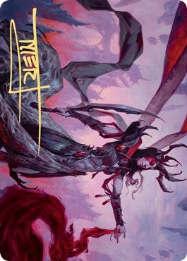 Image for Drana, the Last Bloodchief Art Card (Gold-Stamped Signature) (54) [Zendikar Rising] - Magic: The Gathering