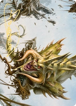 Image for Canopy Baloth Art Card (Gold-Stamped Signature) (70) [Zendikar Rising] - Magic: The Gathering