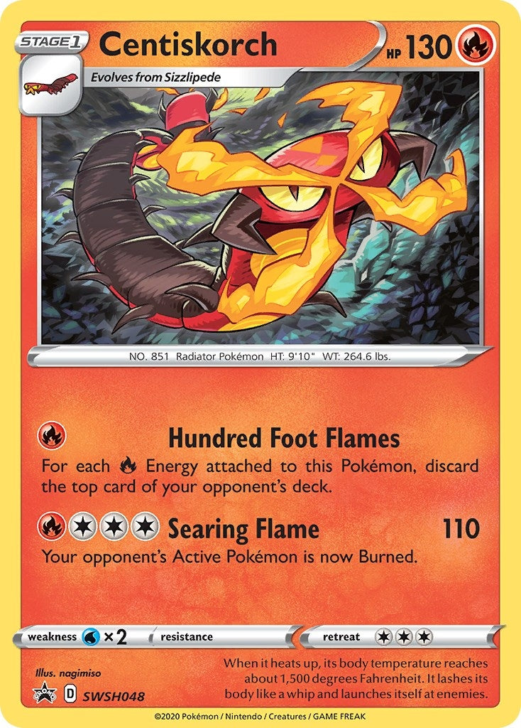 Image for Centiskorch - SWSH048 (SWSH048) [SWSH: Sword & Shield Promo Cards] - Pokemon