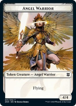 Image for Angel Warrior // Construct Double-Sided Token (1 // 10) [Zendikar Rising] - Magic: The Gathering