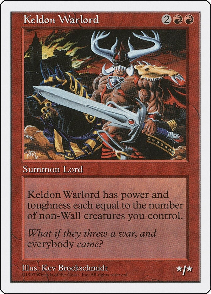 Image for Keldon Warlord [Fifth Edition] - Magic: The Gathering