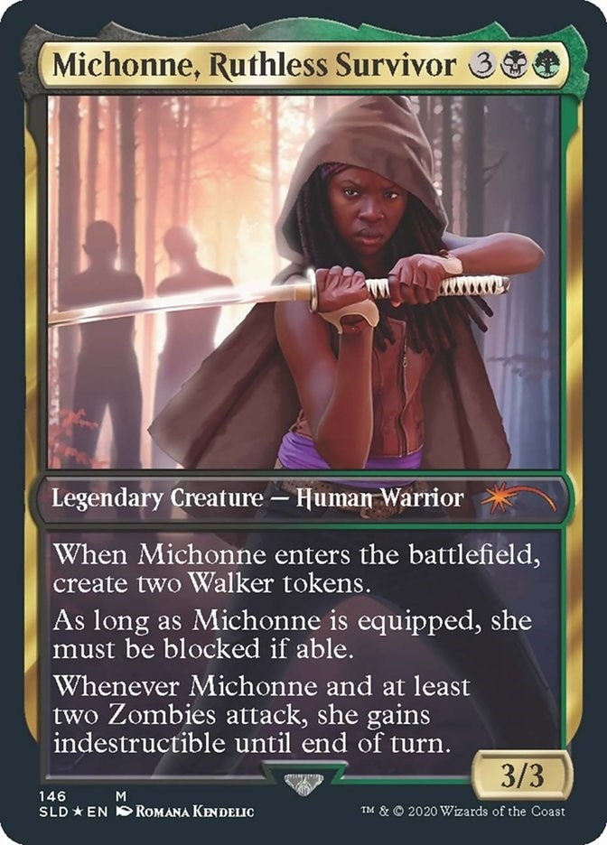 Image for Michonne, Ruthless Survivor (146) [Secret Lair Drop Series] - Magic: The Gathering