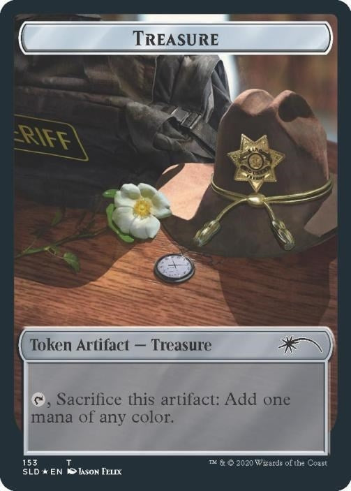 Image for Treasure // Walker (Bicycle Girl) Double-sided Token (153 // 148) [Secret Lair Drop Series] - Magic: The Gathering