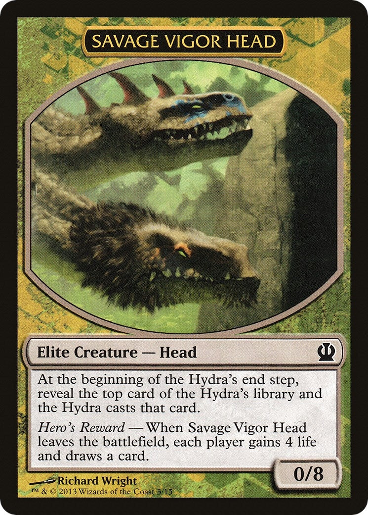 Image for Savage Vigor Head (3) [Hero's Path Promos] - Magic: The Gathering