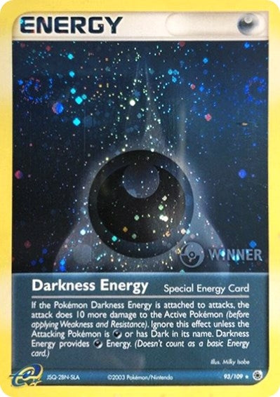 Image for Darkness Energy (Special) - 93/109 (Cosmos Holo) [Winner] (93/109) [League & Championship Cards] - Pokemon