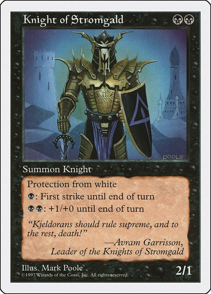 Image for Knight of Stromgald [Fifth Edition] - Magic: The Gathering