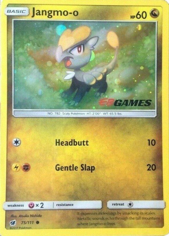 Image for Jangmo-o - 75/111 (Cosmos Holo) (EB Games Promo) (075/111) [Miscellaneous Cards & Products] - Pokemon