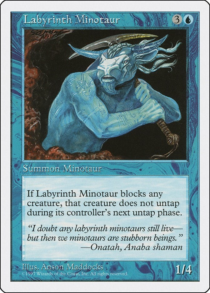 Image for Labyrinth Minotaur [Fifth Edition] - Magic: The Gathering