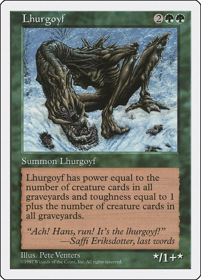 Image for Lhurgoyf [Fifth Edition] - Magic: The Gathering