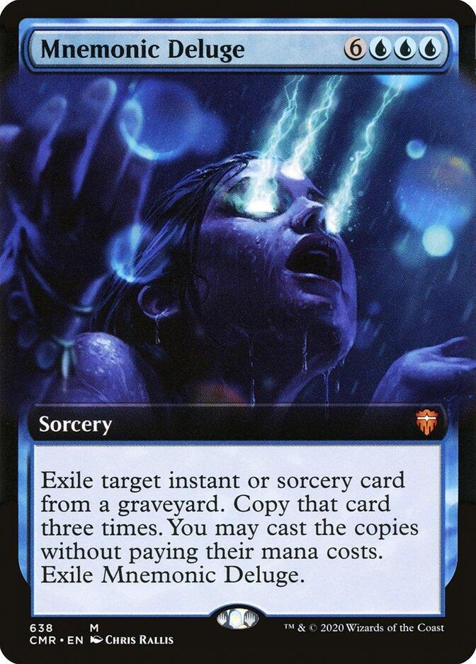 Image for Mnemonic Deluge (Extended Art) (638) [Commander Legends] - Magic: The Gathering