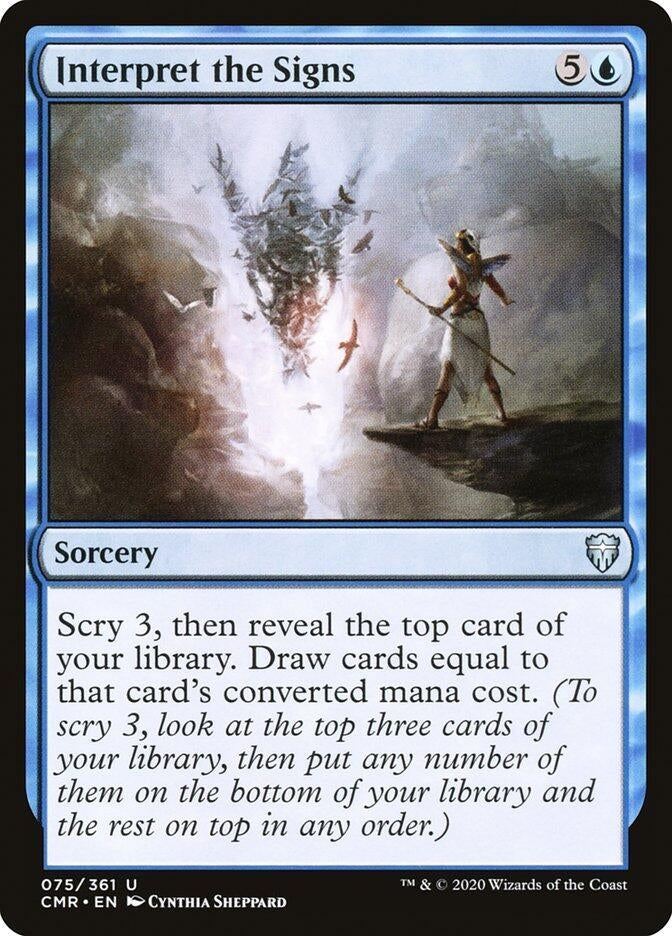 Image for Interpret the Signs (75) [Commander Legends] - Magic: The Gathering