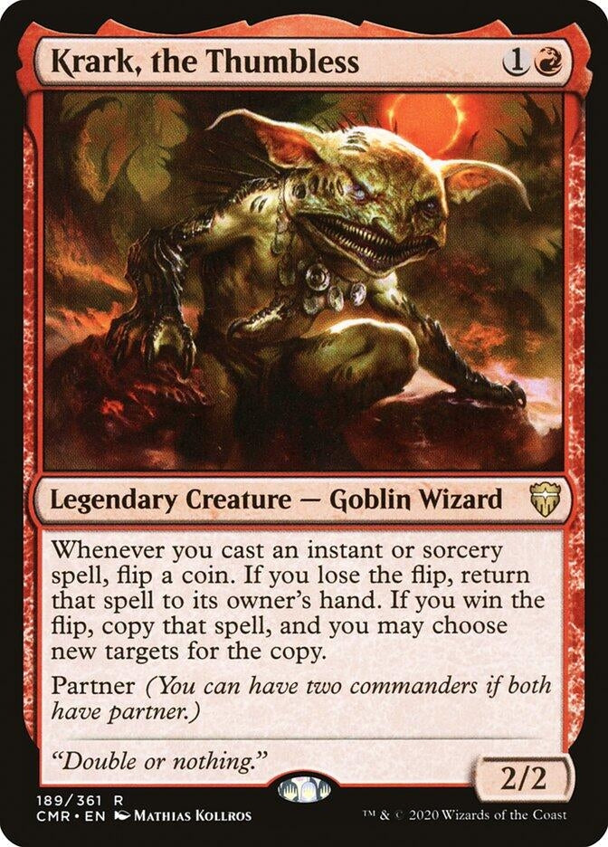 Image for Krark, the Thumbless (189) [Commander Legends] - Magic: The Gathering