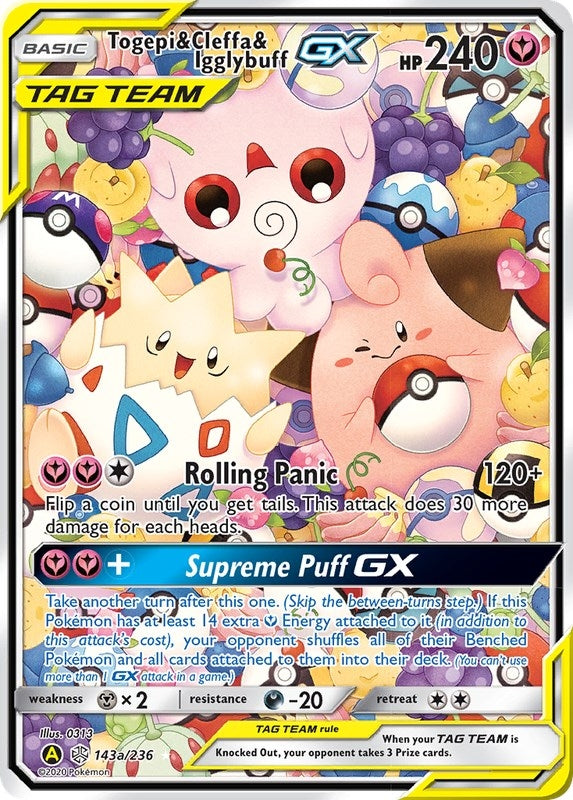 Image for Togepi & Cleffa & Igglybuff GX - 143a/236 (143a/236) [Alternate Art Promos] - Pokemon
