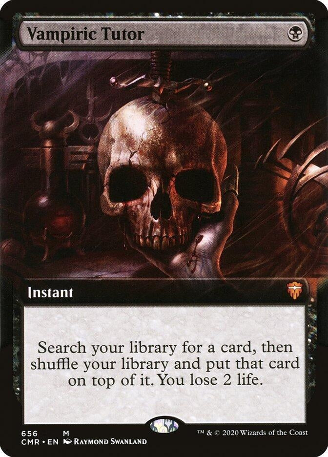 Image for Vampiric Tutor (Extended Art) (656) [Commander Legends] - Magic: The Gathering