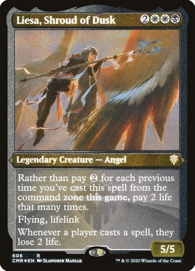 Image for Liesa, Shroud of Dusk (Foil Etched) (606) [Commander Legends] - Magic: The Gathering