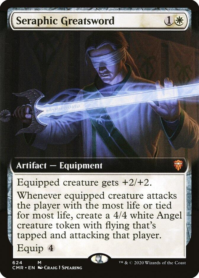 Image for Seraphic Greatsword (Extended Art) (624) [Commander Legends] - Magic: The Gathering