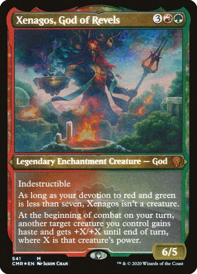 Image for Xenagos, God of Revels (Foil Etched) (541) [Commander Legends] - Magic: The Gathering