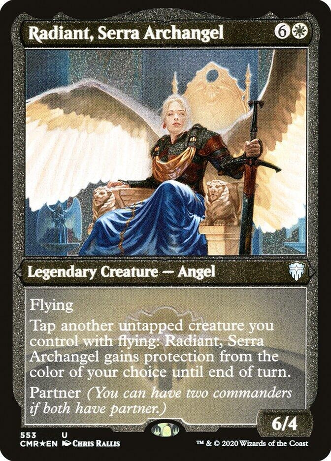 Image for Radiant, Serra Archangel (Foil Etched) (553) [Commander Legends] - Magic: The Gathering