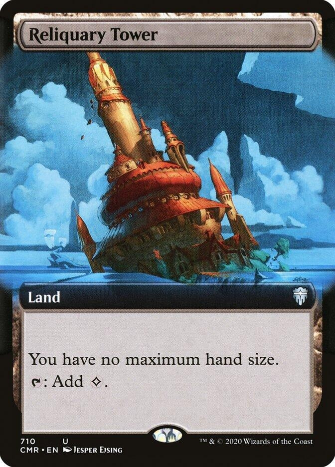 Image for Reliquary Tower (Extended Art) (710) [Commander Legends] - Magic: The Gathering