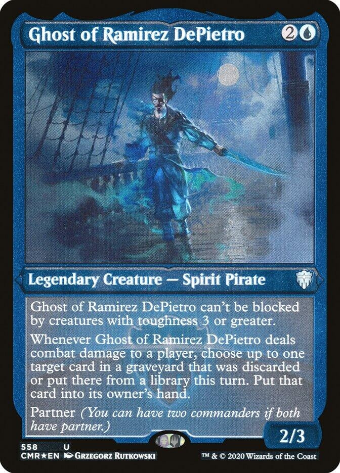 Image for Ghost of Ramirez DePietro (Foil Etched) (558) [Commander Legends] - Magic: The Gathering