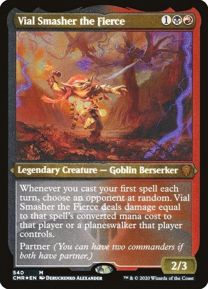 Image for Vial Smasher the Fierce (Foil Etched) (540) [Commander Legends] - Magic: The Gathering