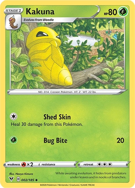 Image for Kakuna (002/185) [SWSH04: Vivid Voltage] - Pokemon