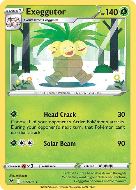 Image for Exeggutor (005/185) [SWSH04: Vivid Voltage] - Pokemon
