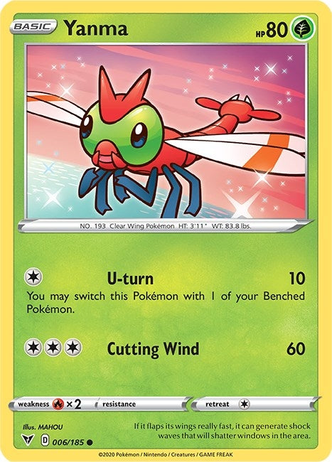 Image for Yanma (006/185) [SWSH04: Vivid Voltage] - Pokemon