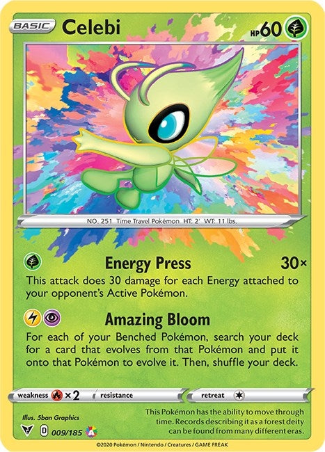 Image for Celebi (009/185) [SWSH04: Vivid Voltage] - Pokemon