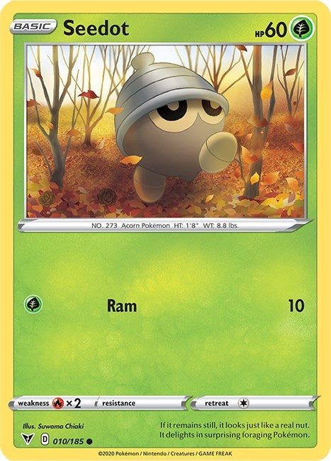 Image for Seedot (010/185) [SWSH04: Vivid Voltage] - Pokemon