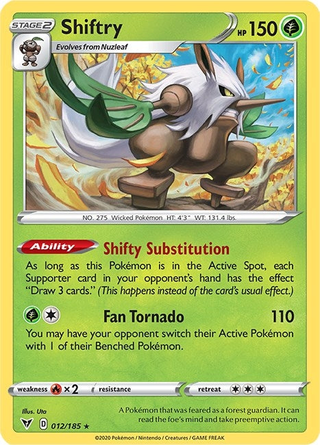 Image for Shiftry (012/185) [SWSH04: Vivid Voltage] - Pokemon