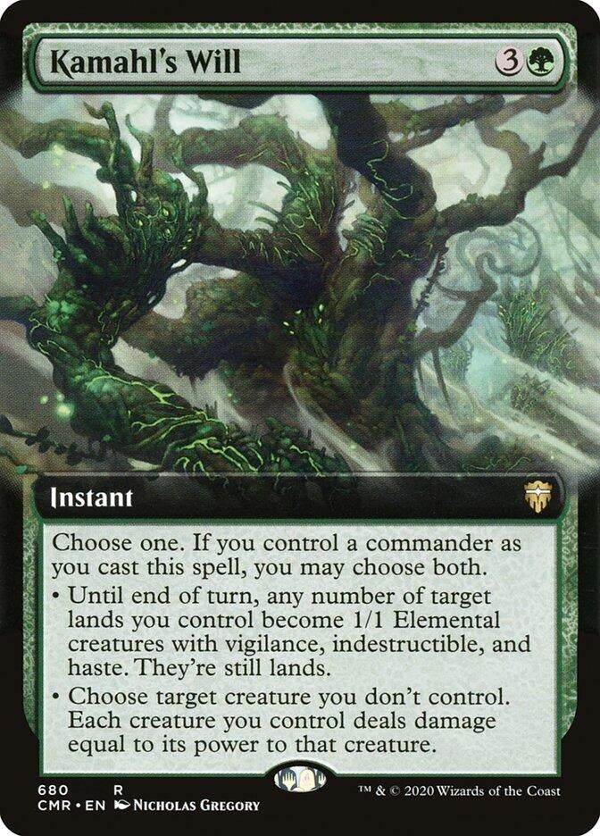 Image for Kamahl's Will (Extended Art) (680) [Commander Legends] - Magic: The Gathering