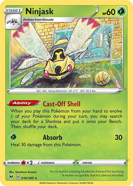 Image for Ninjask (014/185) [SWSH04: Vivid Voltage] - Pokemon