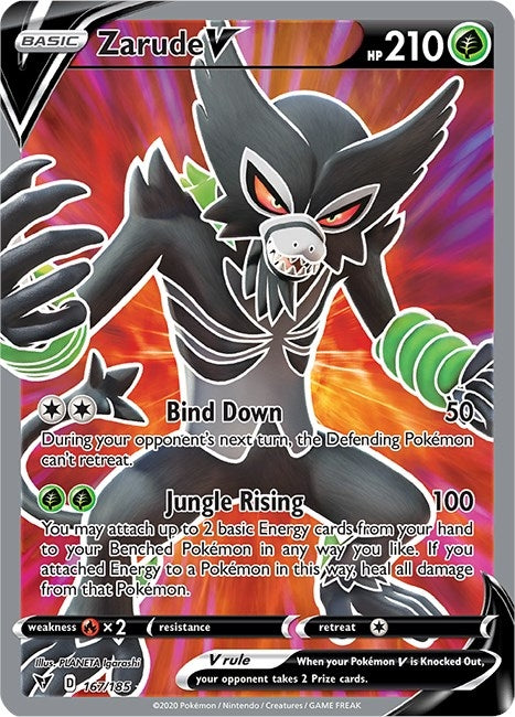 Image for Zarude V (Full Art) (167/185) [SWSH04: Vivid Voltage] - Pokemon