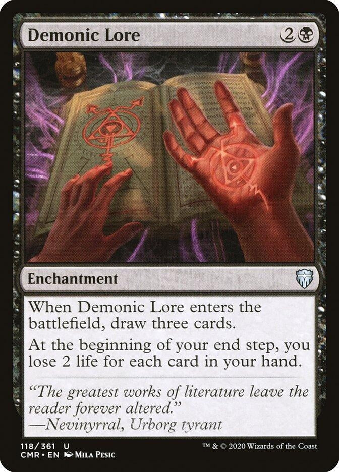 Image for Demonic Lore (118) [Commander Legends] - Magic: The Gathering