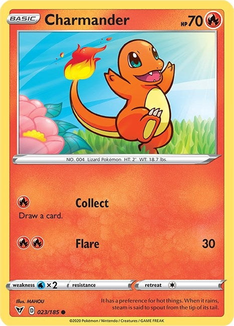 Image for Charmander (023/185) [SWSH04: Vivid Voltage] - Pokemon