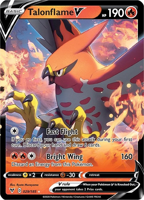 Image for Talonflame V (029/185) [SWSH04: Vivid Voltage] - Pokemon