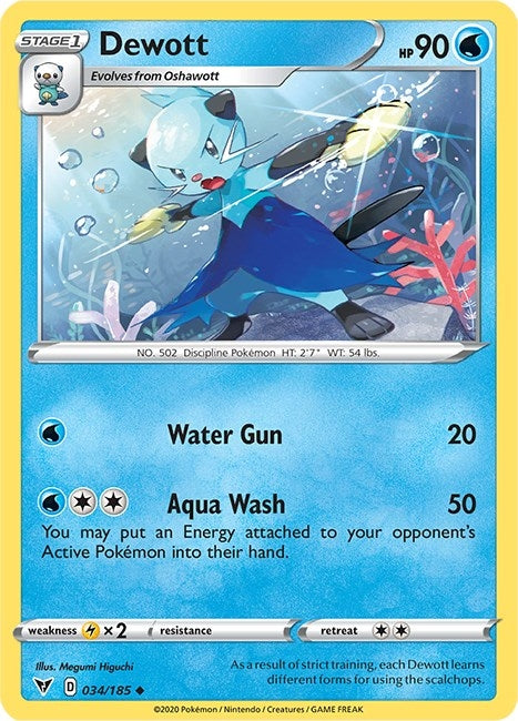 Image for Dewott (034/185) [SWSH04: Vivid Voltage] - Pokemon