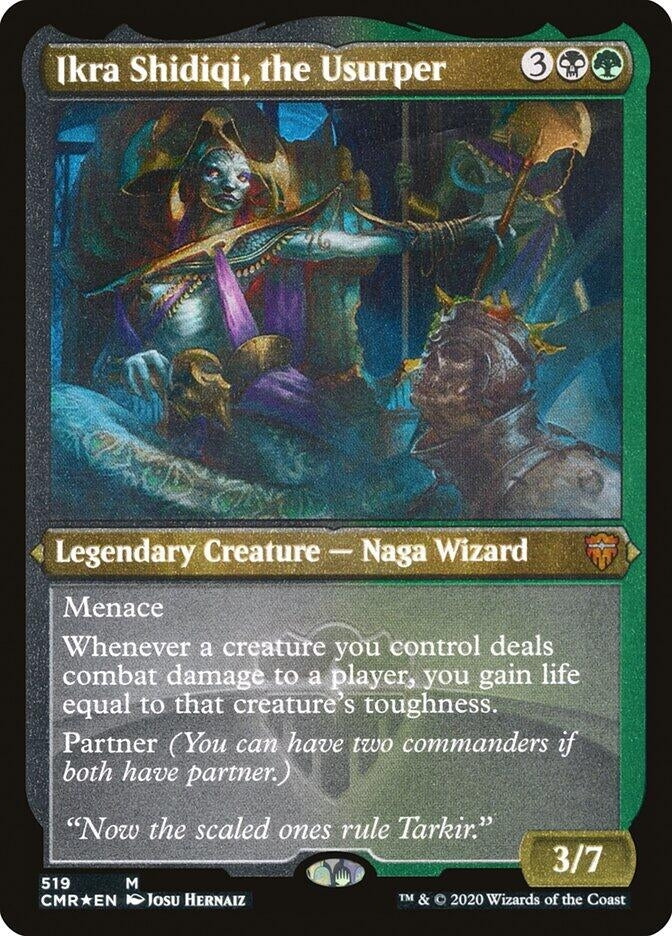 Image for Ikra Shidiqi, the Usurper (Foil Etched) (519) [Commander Legends] - Magic: The Gathering
