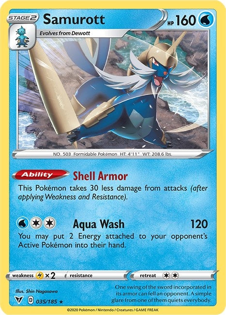 Image for Samurott (035/185) [SWSH04: Vivid Voltage] - Pokemon